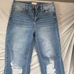 Altar'd State Light Blue Straight Leg Jeans